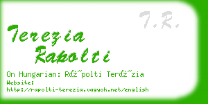 terezia rapolti business card